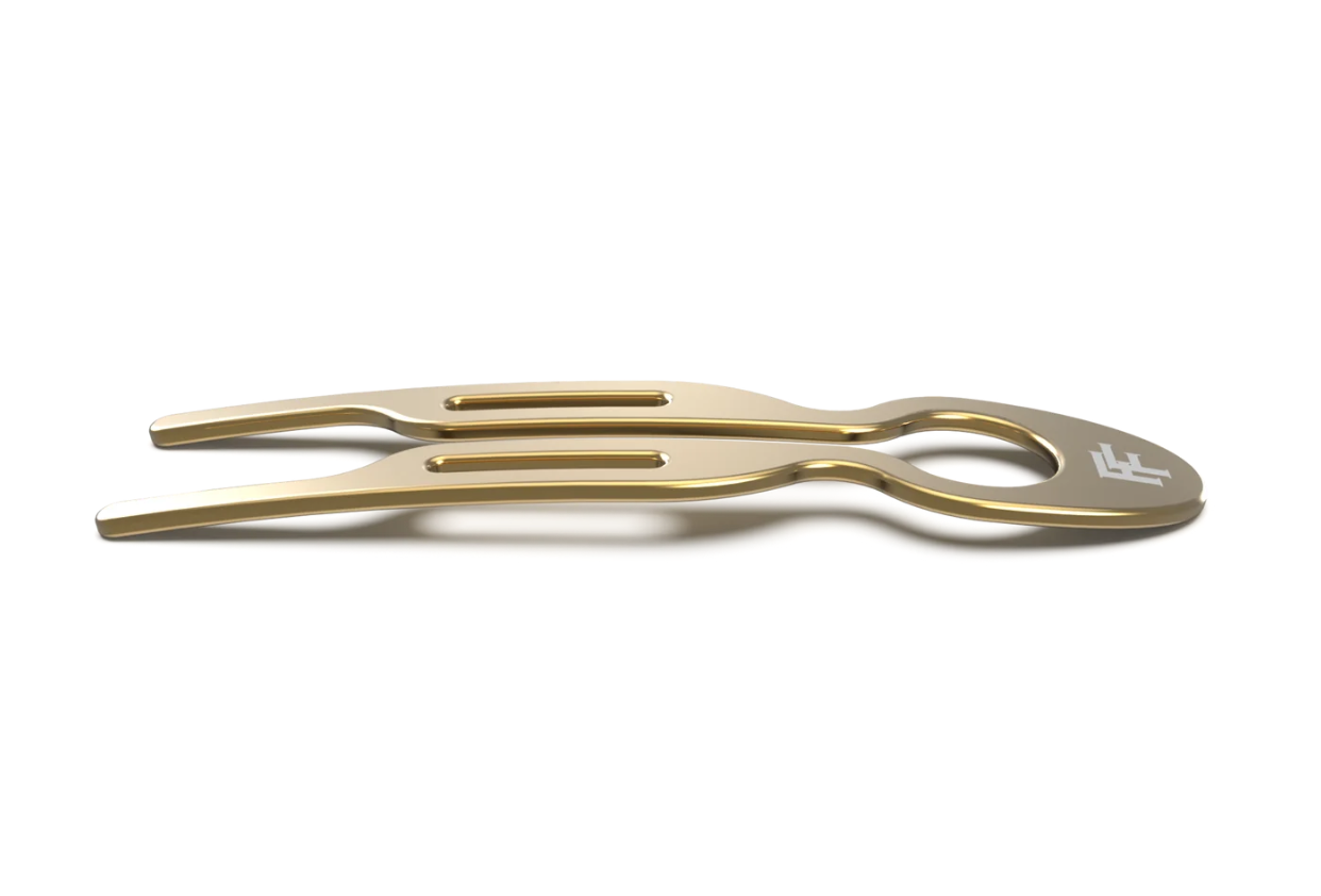 Nº1 HAIRPIN Steel | Yellow Gold finish