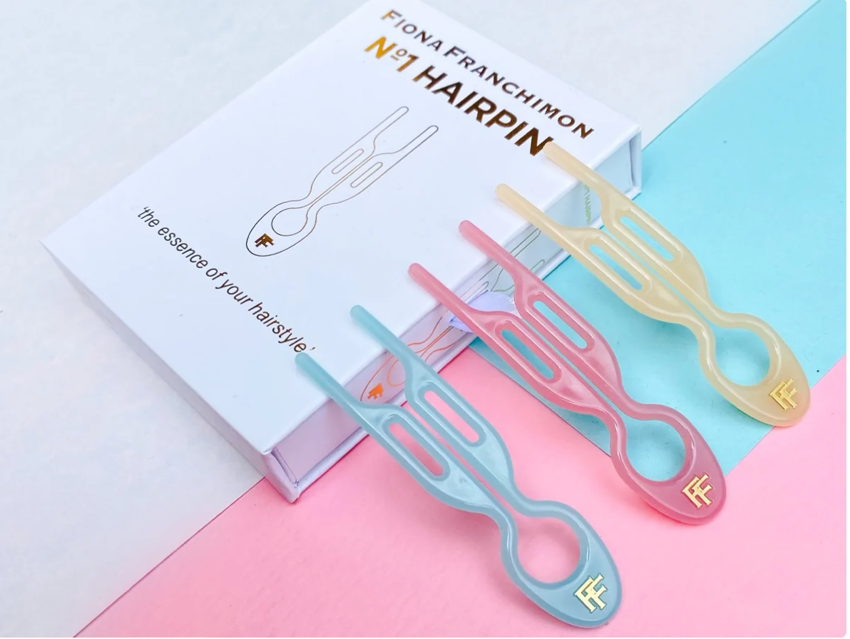 Nº 1 HAIRPIN | Miami Collection | Seashell Pink, Soft Beige and Tantalizing Blue