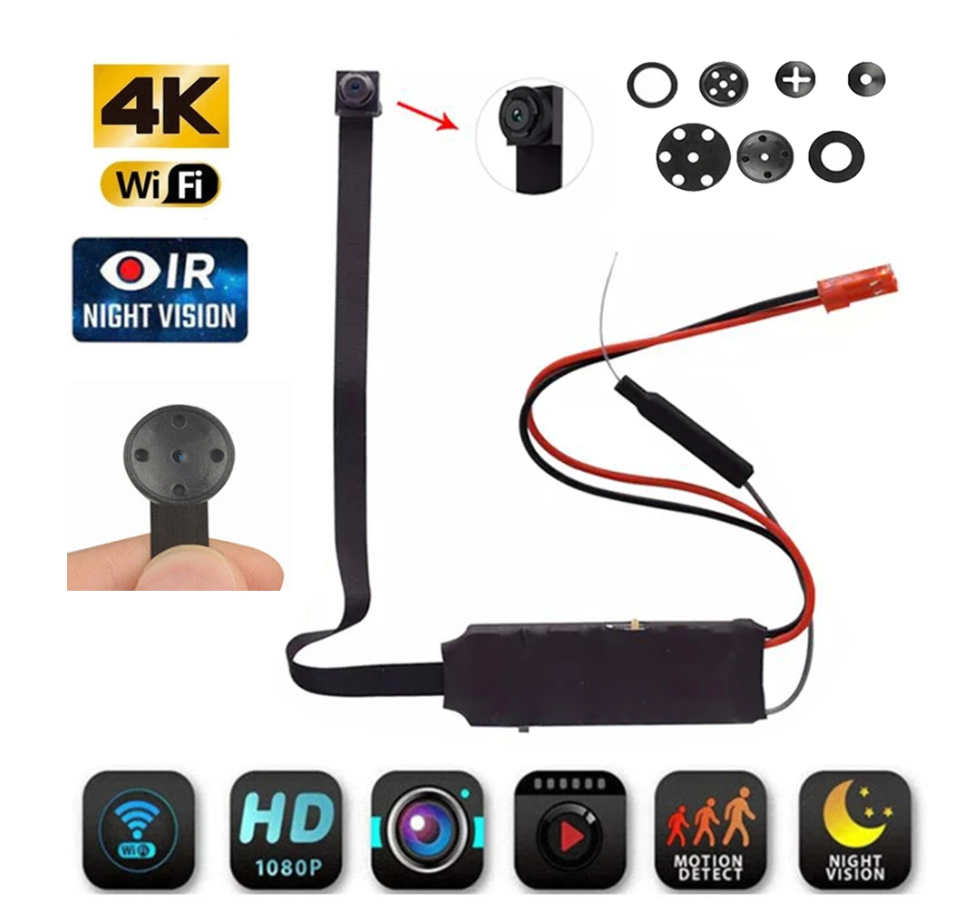 ミニHDカメラ,1080p,wifi,マイクロ,ワイヤレスモジュール,ビデオレコーダー,カード,128GB