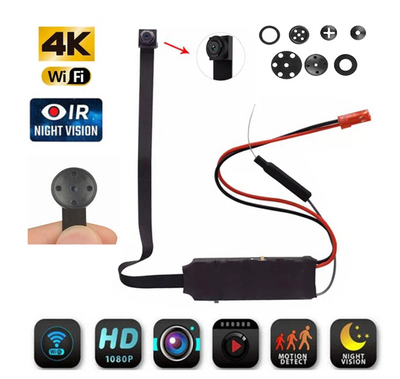 ミニHDカメラ,1080p,wifi,マイクロ,ワイヤレスモジュール,ビデオレコーダー,カード,128GB