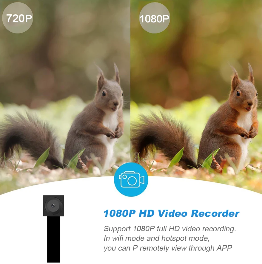 ミニHDカメラ,1080p,wifi,マイクロ,ワイヤレスモジュール,ビデオレコーダー,カード,128GB