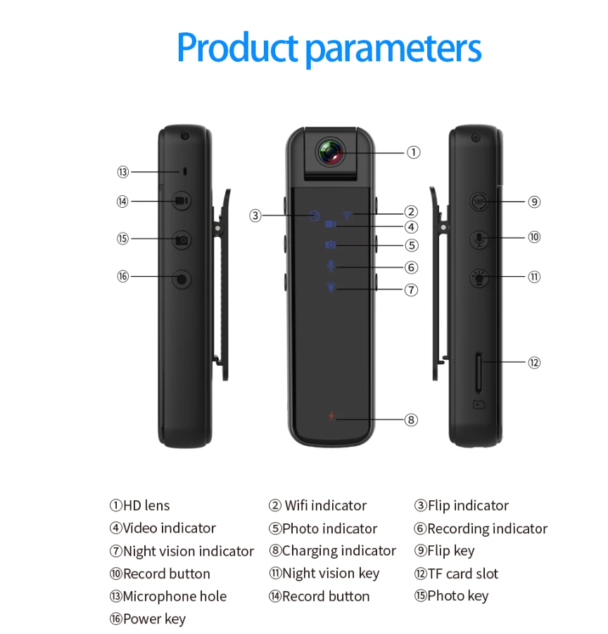 ミニ暗視カメラ,高解像度,WiFi,スポーツ,高解像度,屋外,クロー,レコーダー,ホットスポット