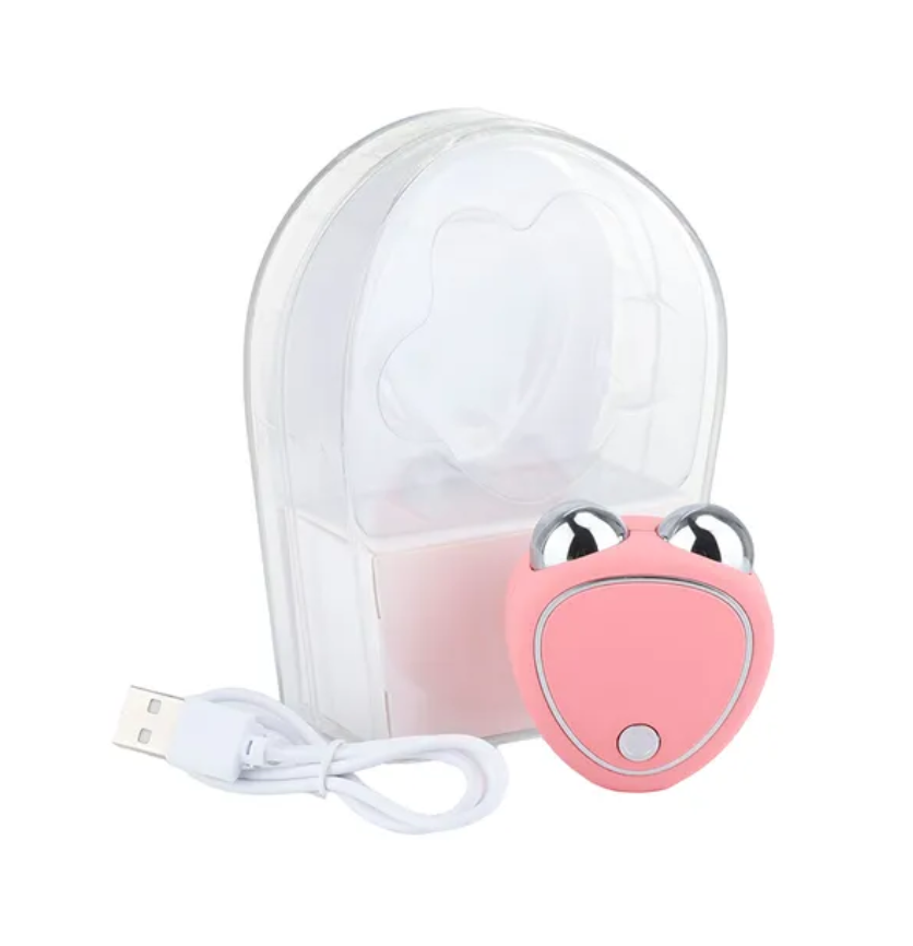 Portable Electric Face Lift Roller Massager EMS Microcurrent Sonic Vibration Facial Lifting Skin Tighten Massage Beauty Devices
