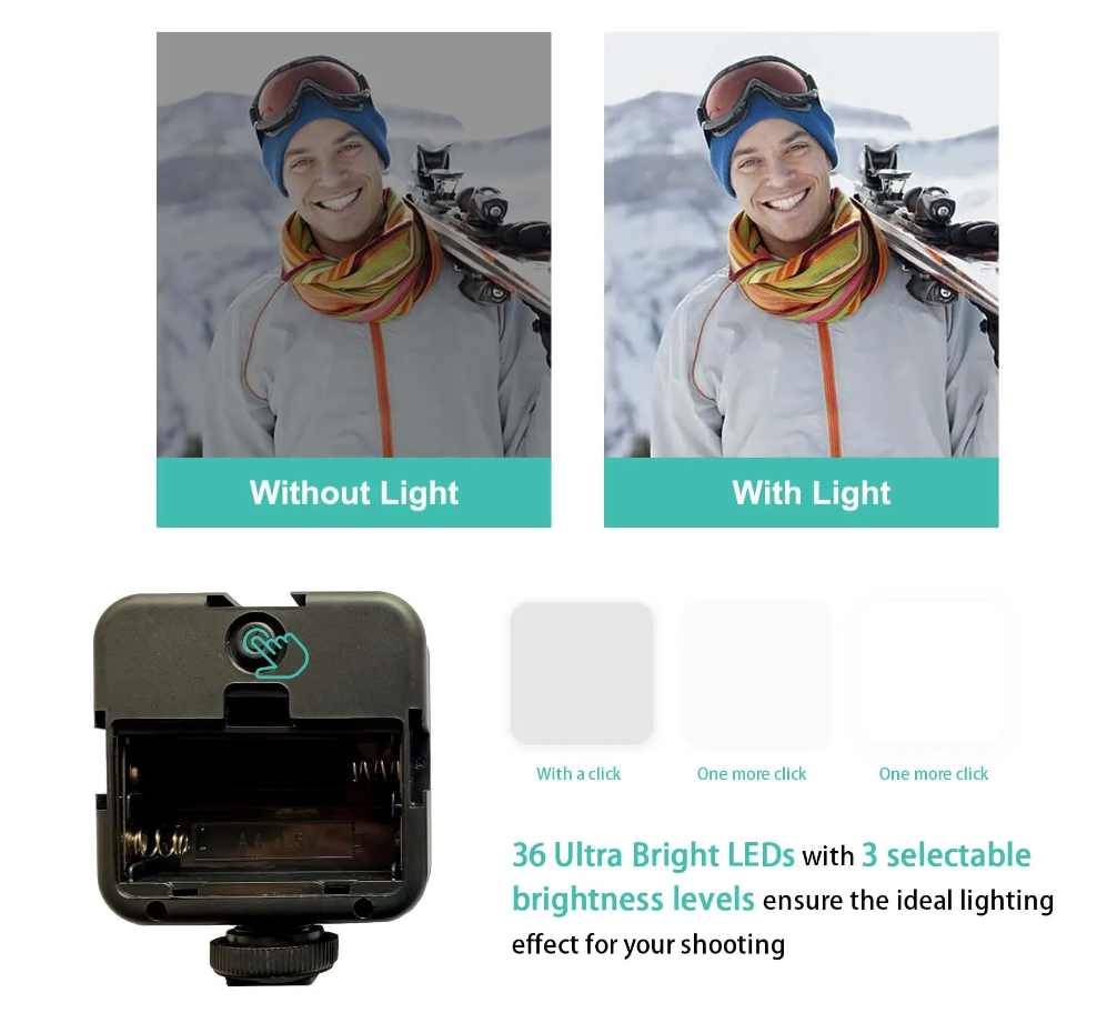 Smartphone Vlogging Kit for iPhone Android with Tripod Mini Microphone Starter Vlog kit for TikTok Live Stream Video YouTube