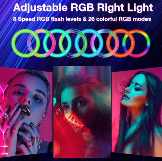 26 33CM Video Lights Dimmable Light Selfie LED Ring Light USB Ring Lighting Lamp With Tripod Stand To Make Youtube Ringlight