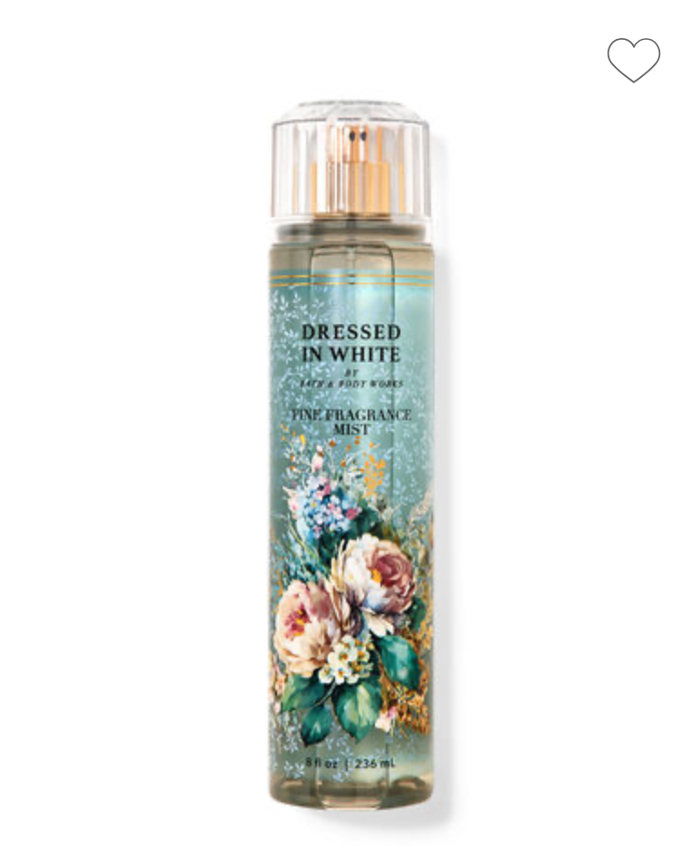 Bath & Body Works Body Mist Dressed In White