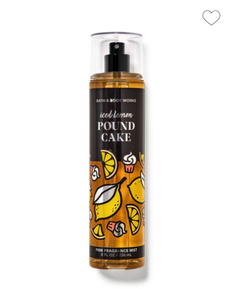 Bath & Body Works Body Mist Iced Lemon Pound Cake