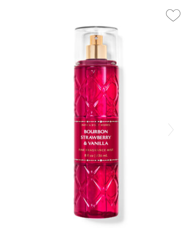 Bath & Body Works Body Mist Bourbon Fragola e Vaniglia