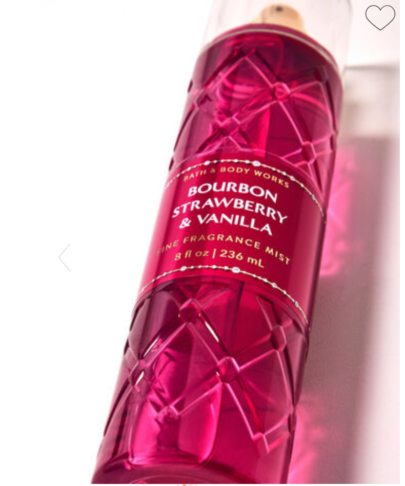 Bath & Body Works Body Mist Bourbon Strawberry & Vanilla