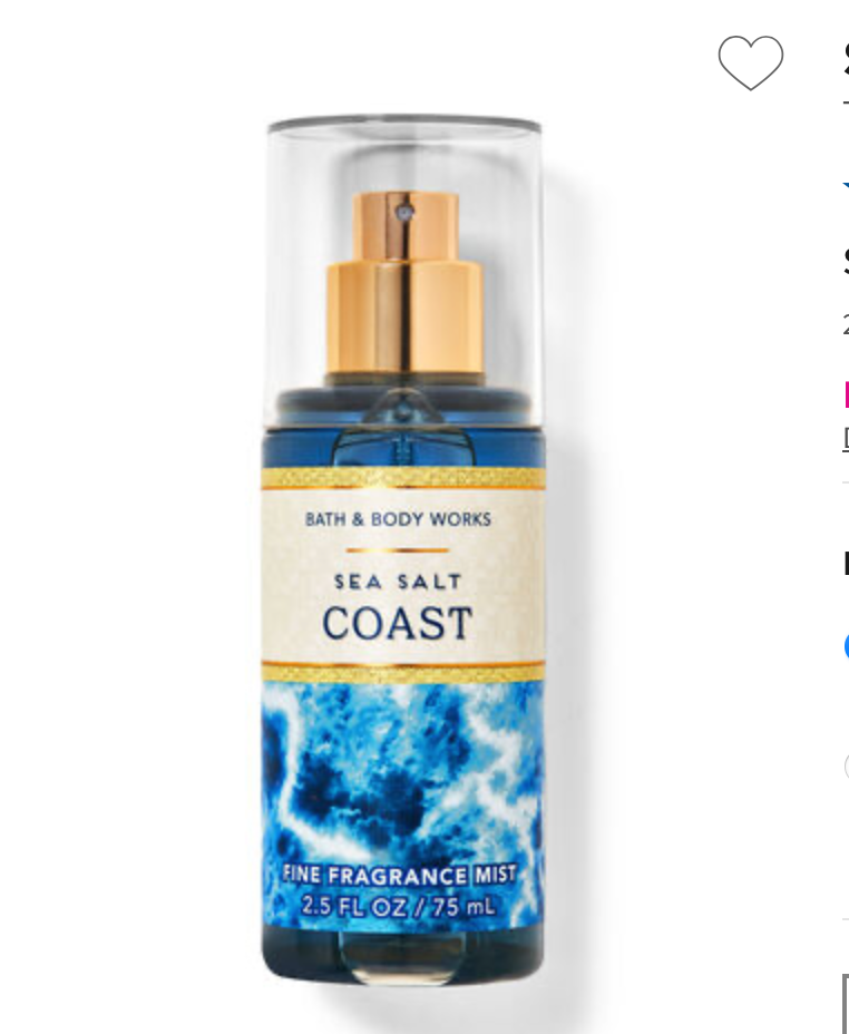Bath & Body Works Body Mist Sea Salt Coast
