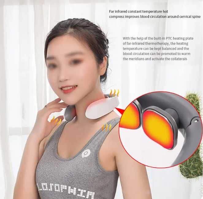 振動マッサージ機,多機能,ホットコンプレッション,首と肩,電気モーター,牽引マッサージャー