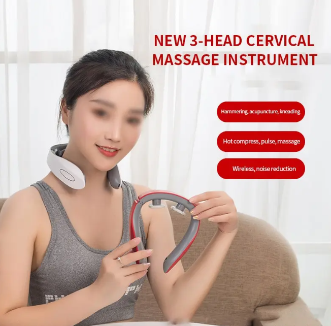 振動マッサージ機,多機能,ホットコンプレッション,首と肩,電気モーター,牽引マッサージャー