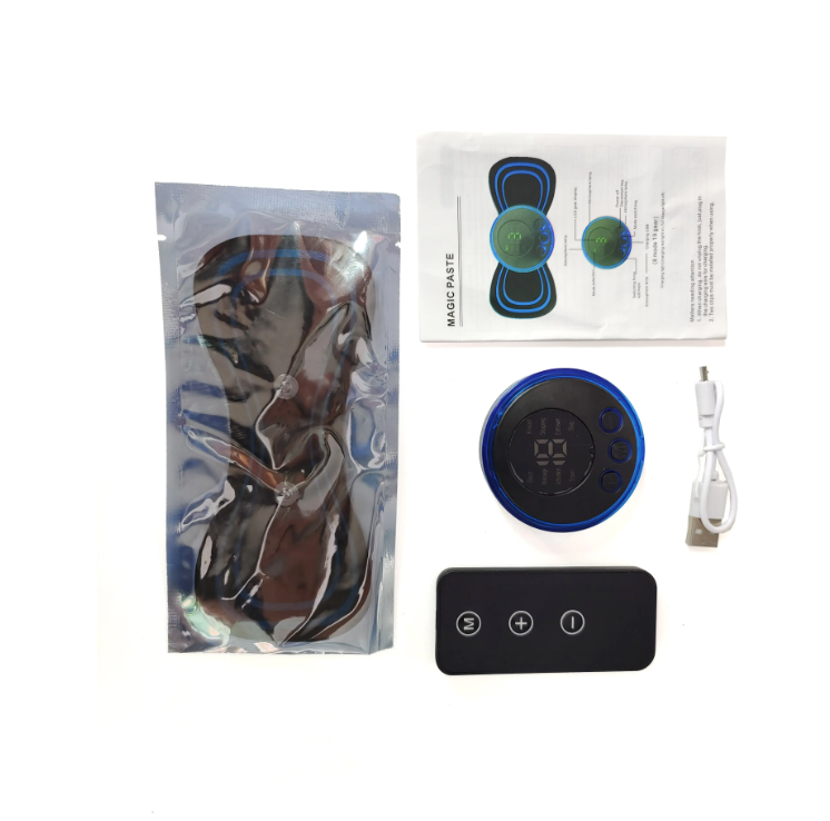 ミニ充電式ネックマッサージャーポータブル電気ネックマッサージ頸部マッサージパッチ8モード19レベル筋肉疲労を和らげる