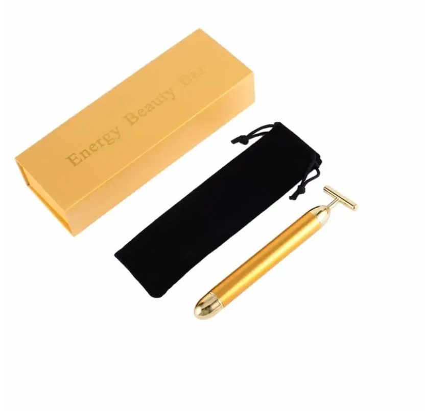 フェイシャルマッサージャー,フェイシャルケア用の三角形のフェイシャルアクセサリー,フェイシャルケア,24k