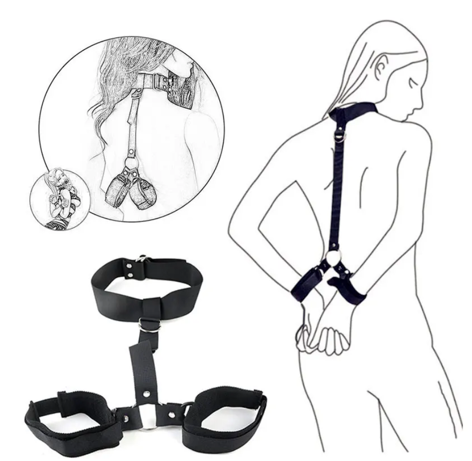 Adult No Vibrator BDSM Bondage Slave Erotic Sex Toys For Woman Couples Leg Open Restraints Neck Handcuffs Ankle Cuff Straps Shop
