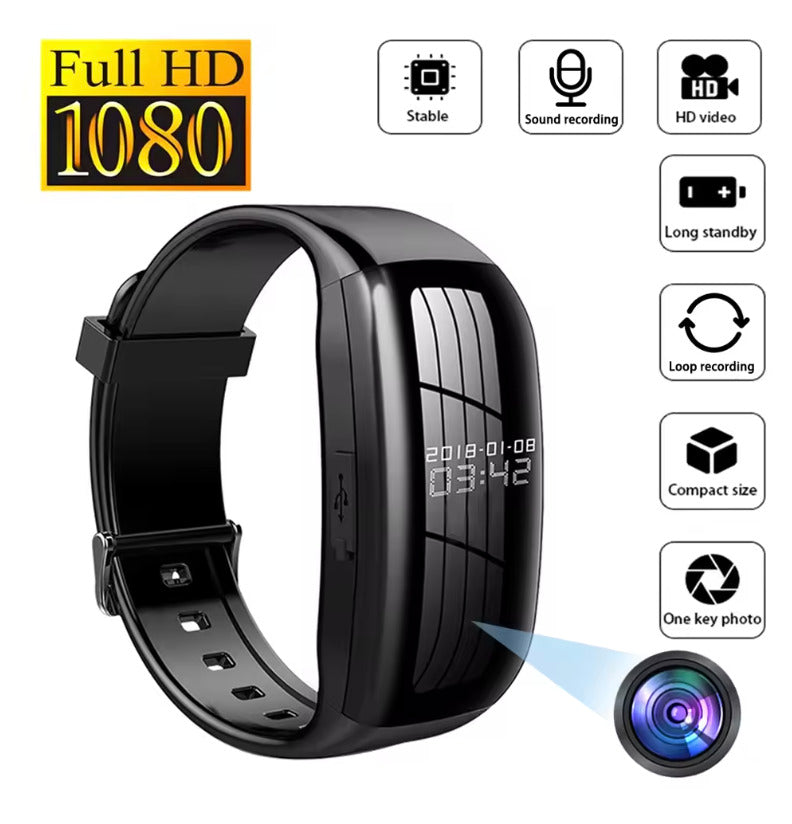Mini orologio con telecamera da polso, HD, DV, videoregistratore professionale, piccola videocamera sportiva, braccialetto DVR, 1080p