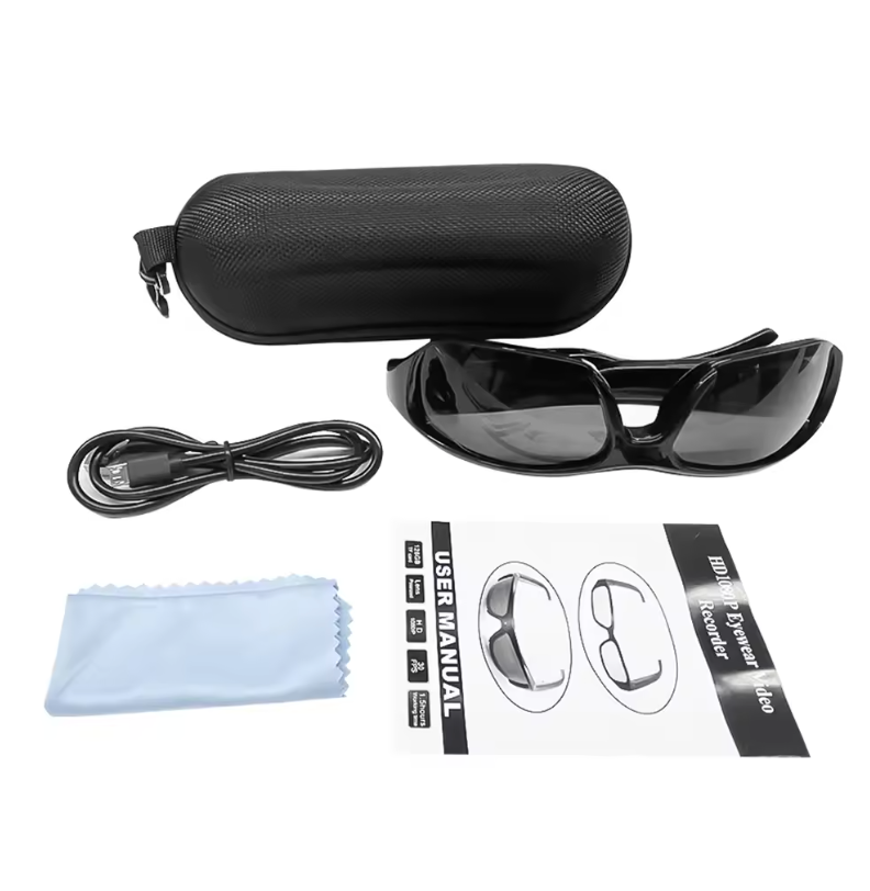 Wearable HD 1080P Mini Glasses Camera Portable Outdoor Security Sports DV DVR Video Recorder Surveillance Camcorder For Driving サングラス型カメラ 防犯カメラ セキュリティカメラ スパイカメラ