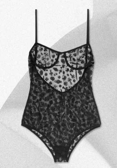 CHROME HEARTS LACE TEDDY