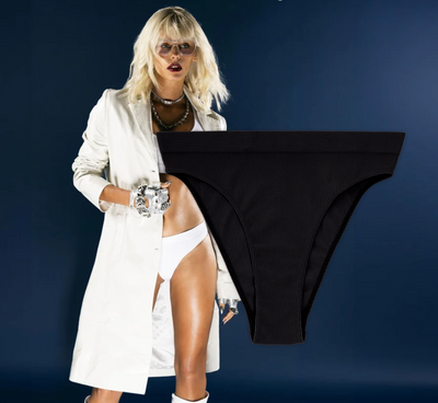 CHROME HEARTS BLACK RIB SPORTS BRIEF