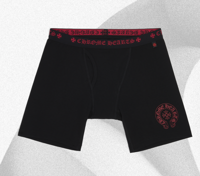 CHROME HEARTS BOXER BRIEF - LONG BLACK/RED