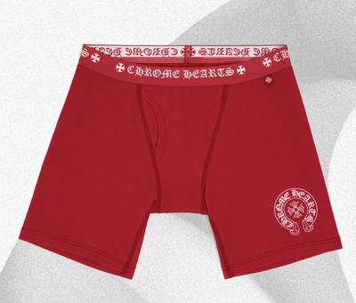 CHROME HEARTS BOXER BRIEF - LONG RED