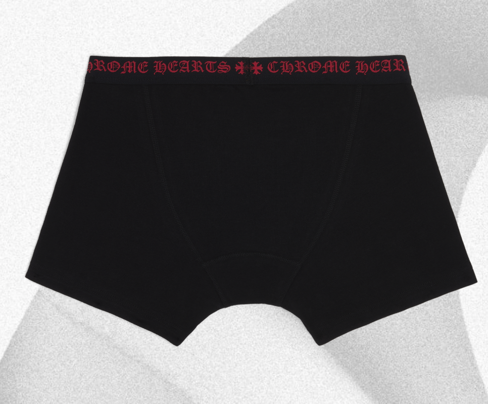 CHROME HEARTS BOXER BRIEF - SHORTS BLACK/RED