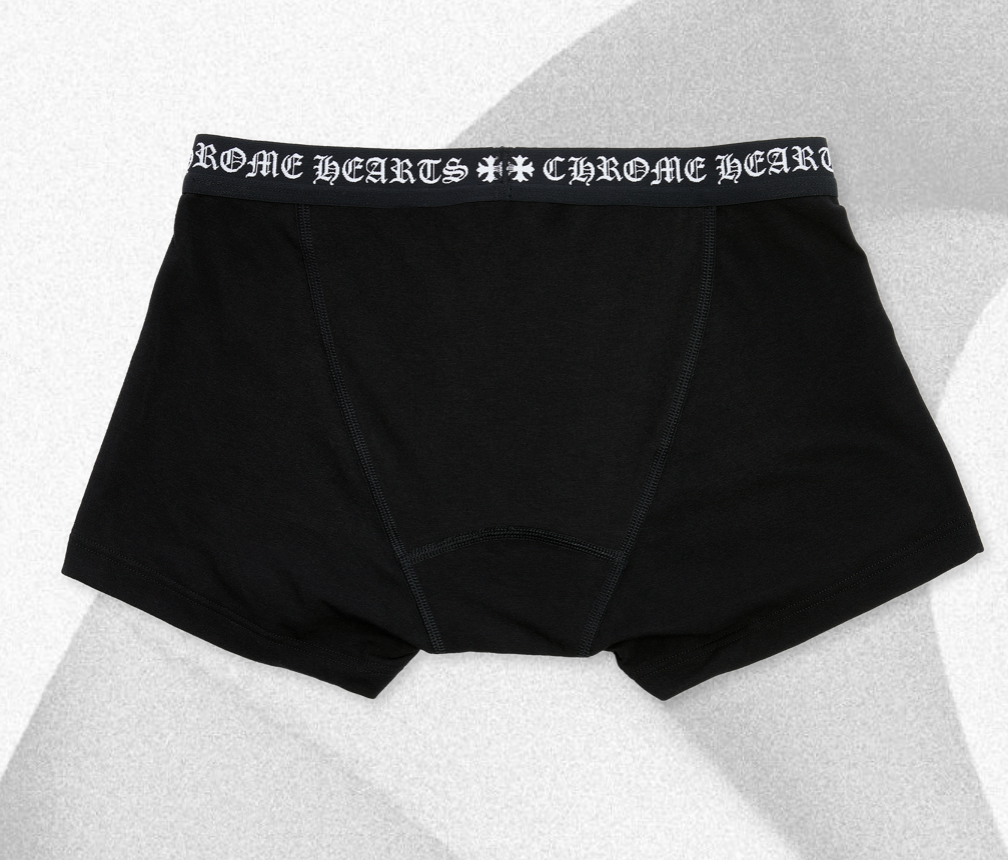 CHROME HEARTS BOXER BRIEF - SHORTS BLACK/WHITE