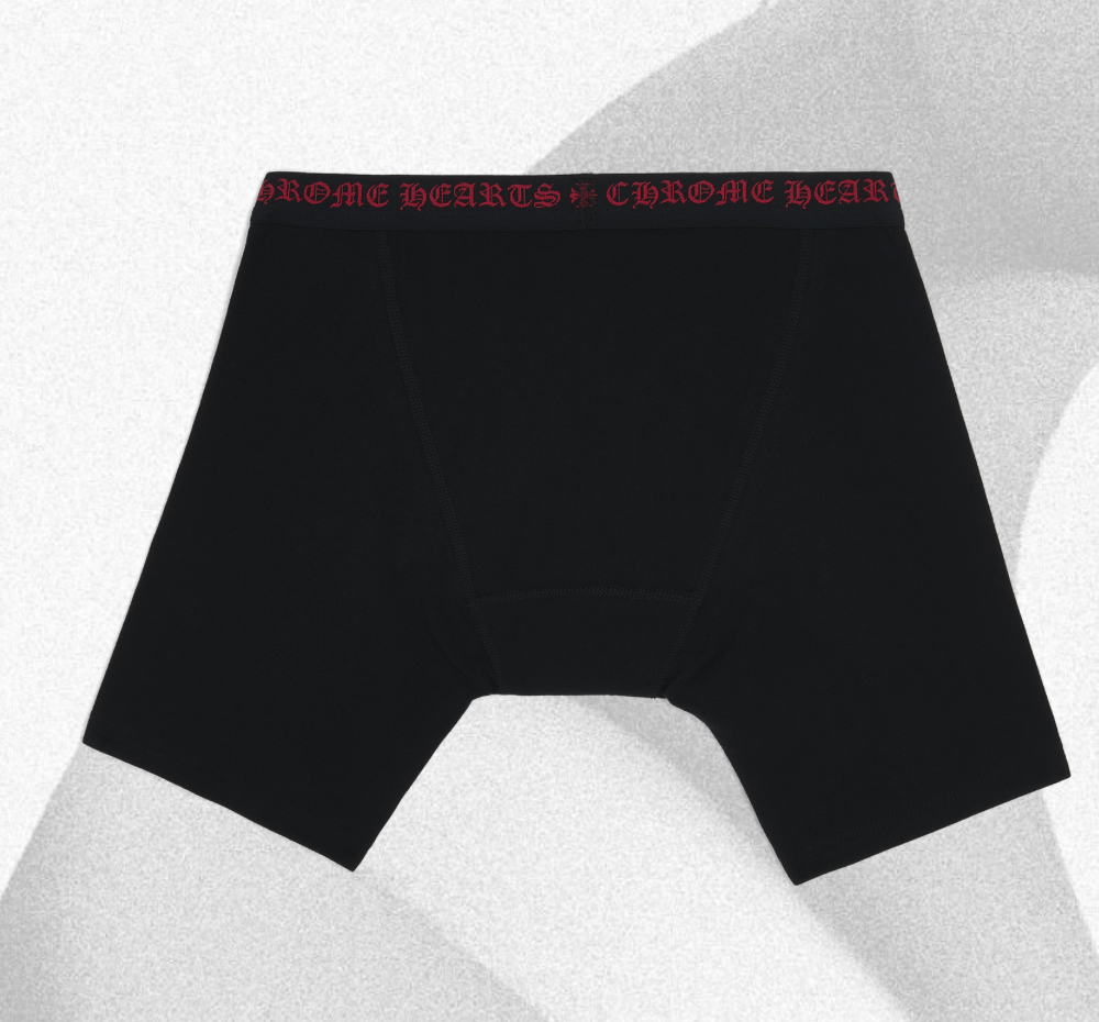 CHROME HEARTS BOXER BRIEF - LONG BLACK/RED