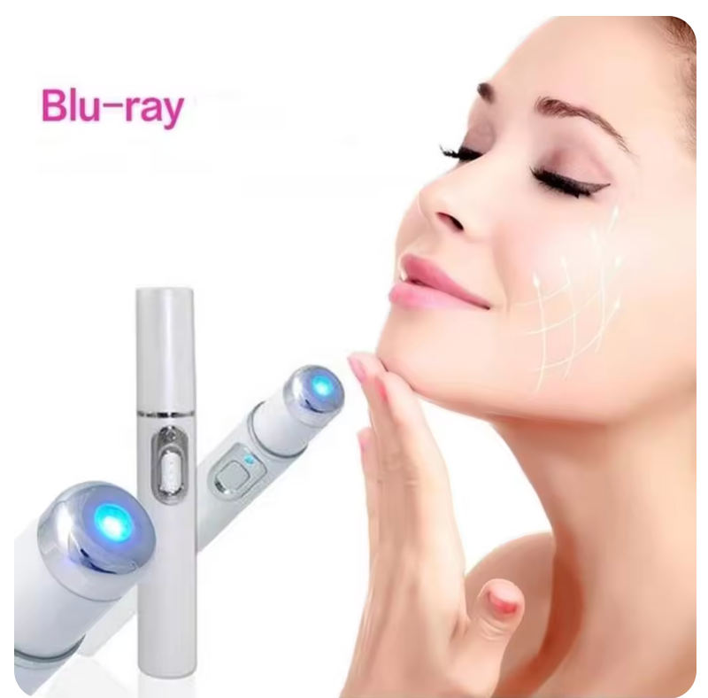 Blue Light Therapy Acne Laser Pen LED Face Light Therapy For Scar Wrinkle Removal Treatment Device Skin Care Beauty Equipment