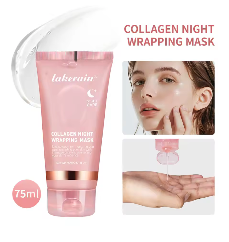 コラーゲンラッピングピールオフマスク若返り保湿美白韓国フェイスマスク輝く肌の弾力性フェイシャルマスク