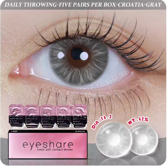 YOUPLUS lens カラコン ワンデー 1day CROATIA Gray 高発色レンズ 送料無料
