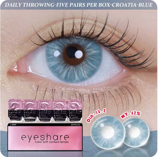 YOUPLUS lens カラコン ワンデー 1day CROATIA Blue 高発色レンズ 送料無料