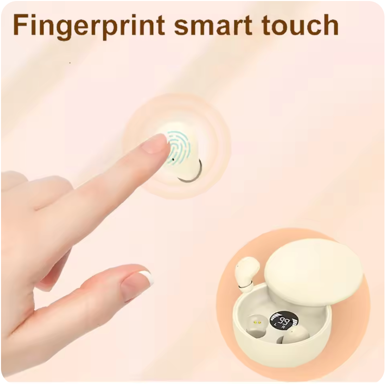 目に見えない睡眠ヘッドセット,ミニワイヤレス,Bluetooth 5.4,Hi-Fiステレオ,ノイズリダクション,防水