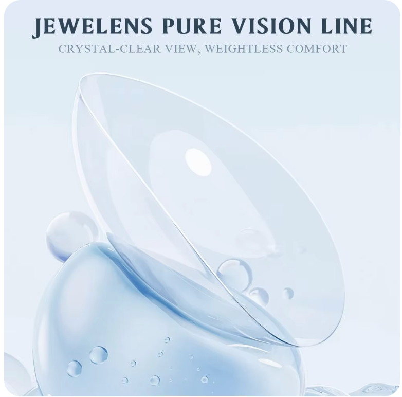 クリアコンタクトレンズ 自然な透明度 度あり ソフトコンタクトレンズ 近視矯正用 6ヶ月仕様 両目セット