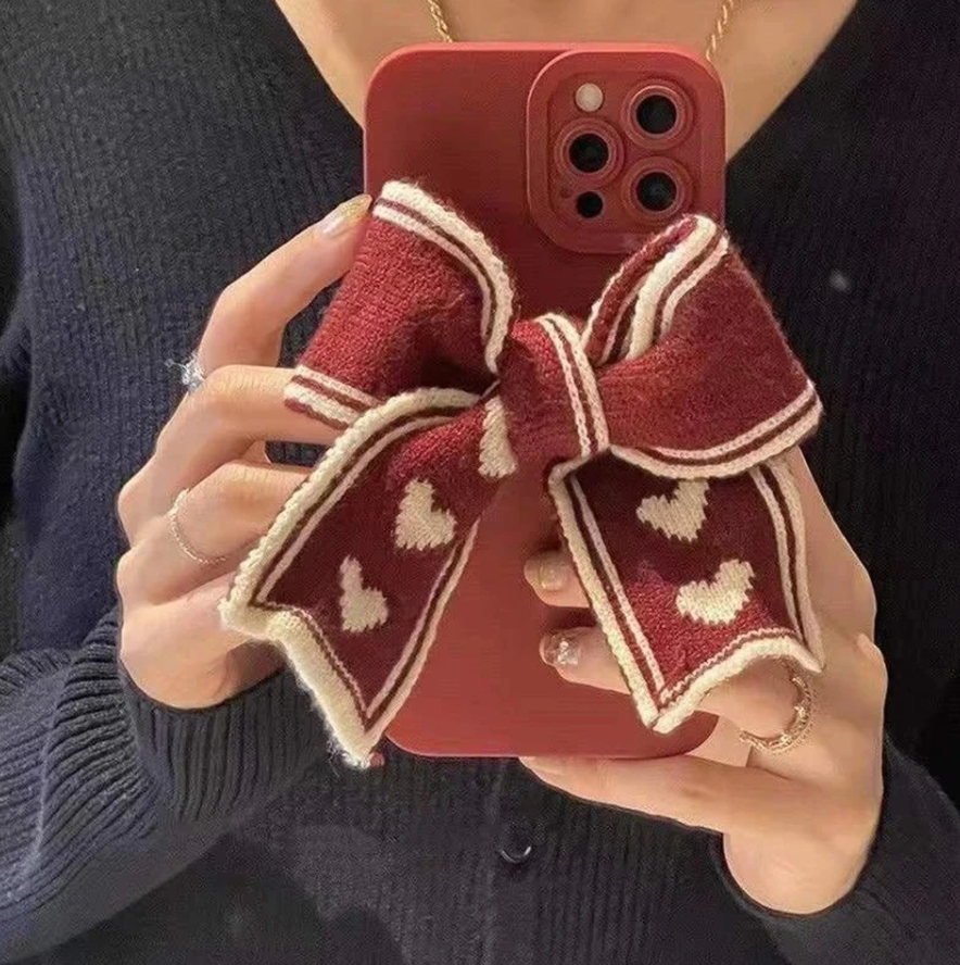 YOUPLUS 大きなリボン付き 可愛いiPhonecase