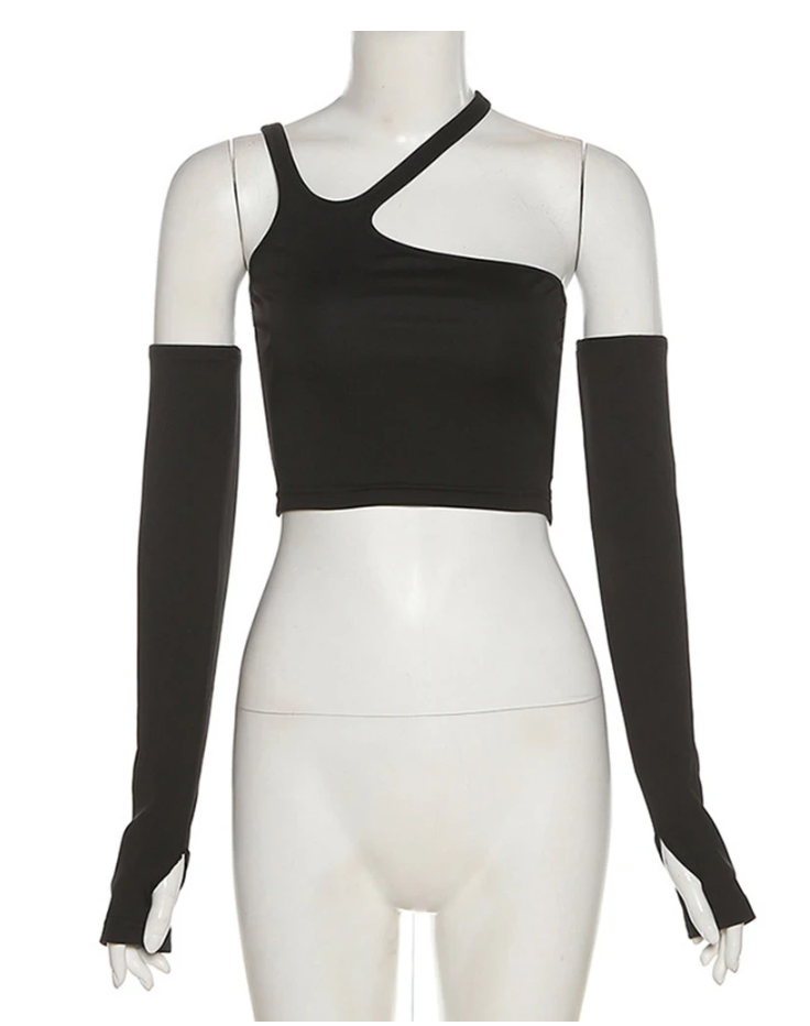 Women's Detachable Short Sleeve Halter Neck T-shirt for Women, Casual and Simple Streetwear for Women, Fall Fashion