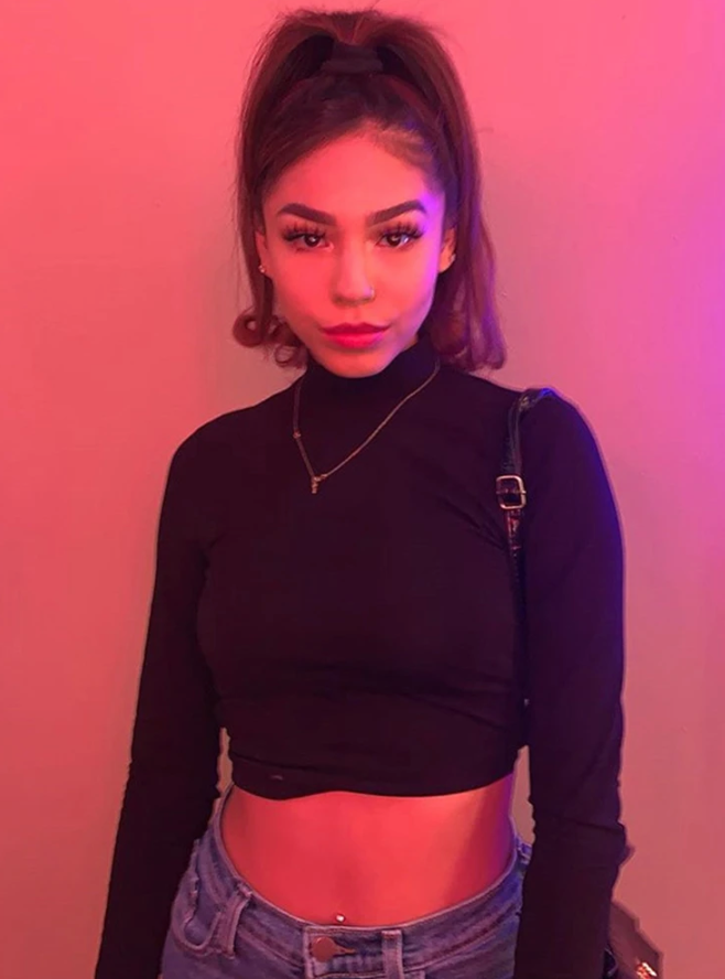 Women's-Openwork Cotton T-shirt,Sexy,Bandage,Halter,Long Sleeve,Harajuku,Slim,Tight,Streetwear,Knit