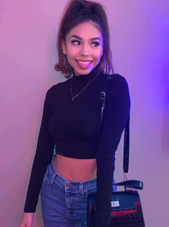 Women's-Openwork Cotton T-shirt,Sexy,Bandage,Halter,Long Sleeve,Harajuku,Slim,Tight,Streetwear,Knit