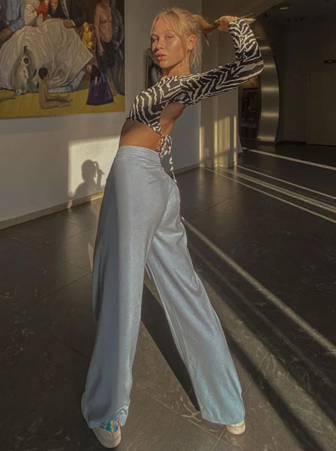 Women's Sexy Backless Lace Long Sleeve T-shirt for Women, Slim Black Autumn Outfit