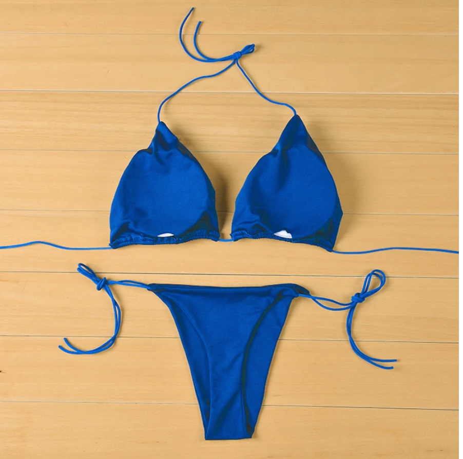 Women's Sexy Bikini Women's Split Swimsuit Push Up Bra Bikini Set 2 Piece Swimsuit Bathing Suit Swimming Suit Removable Chest Pads
