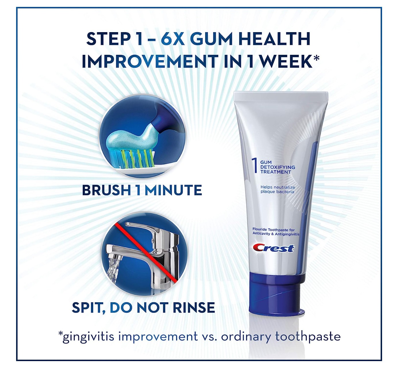 Crest Pro-Health Gum Detoxify + Whitening Two- Step Toothpaste, 4.0 and 2.3 oz