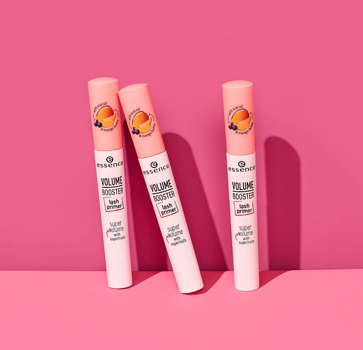 essence | Volume Booster Lash Primer Mascara | Infused with Mango Butter and Acai Oil for Nurtured Lashes | Conditioning Mascara Primer | White | Vegan | Paraben & Cruelty Free (Pack of 1)