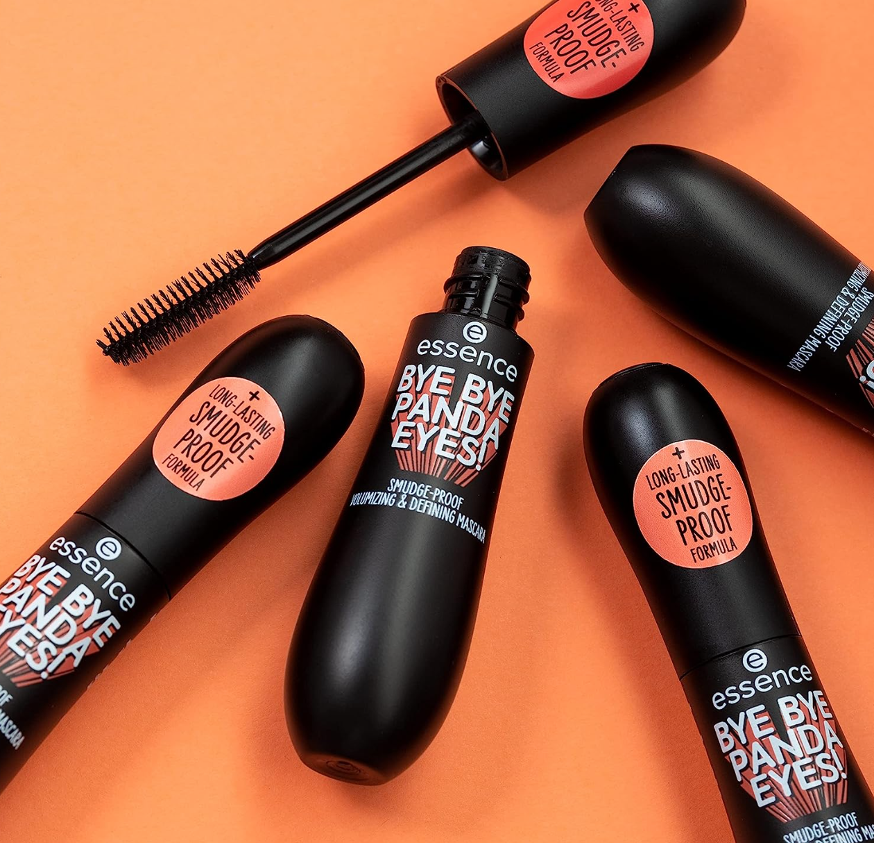 essence | Bye Bye Panda Eyes Tubing Mascara | Smudge-proof, Volumizing definition | Vegan, Paraben Free, Oil Free | Cruelty Free (Pack of 1)