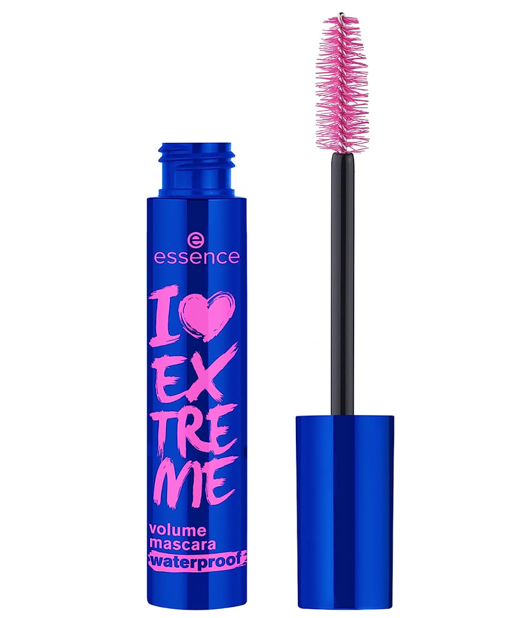 essenza | I Love Extreme Volume Mascara Waterproof | Senza parabeni | Senza crudeltà | Nero (confezione da 1, impermeabile)