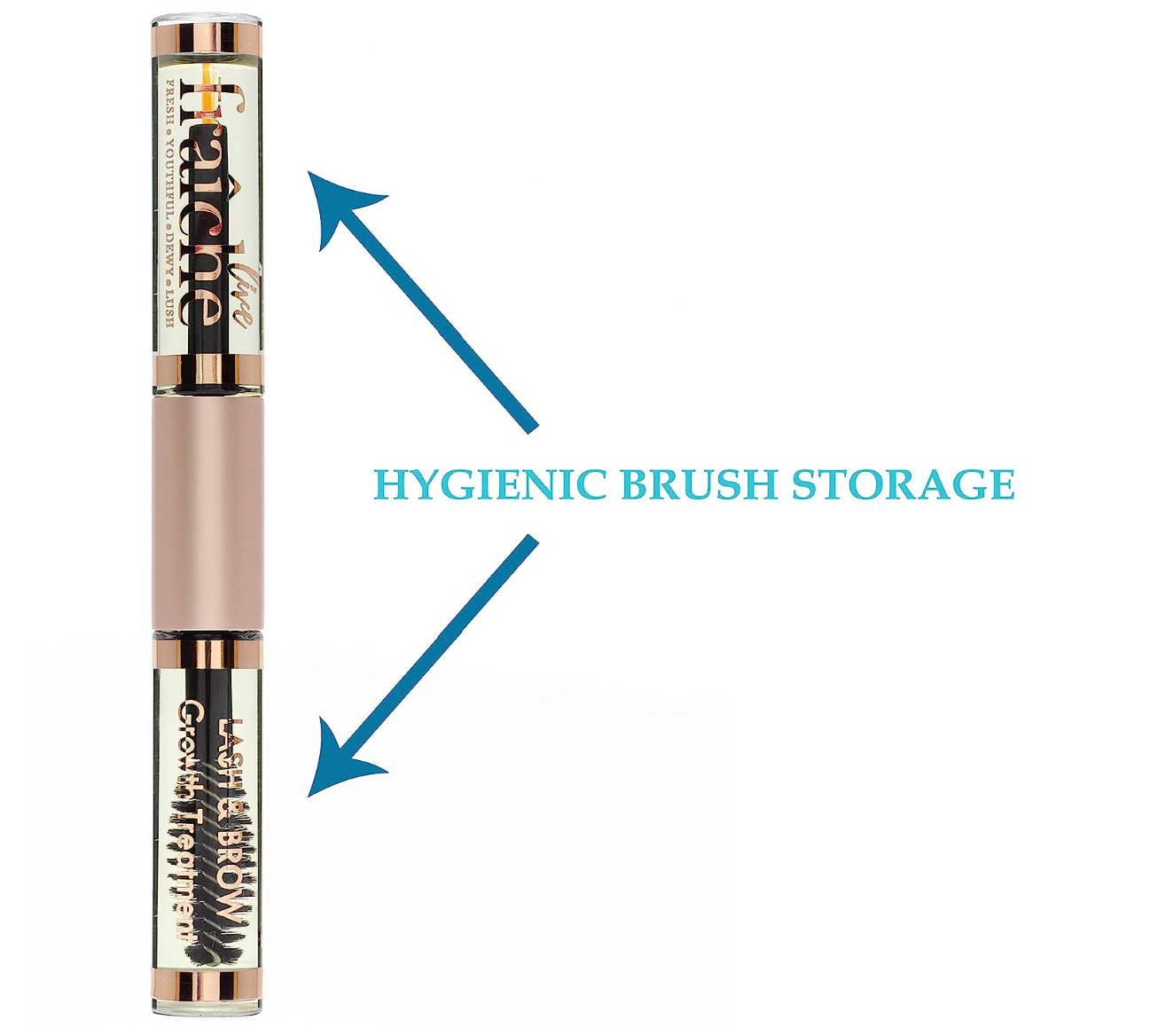 USDA Organic Castor Oil for Eyelashes and Eyebrows - All Natural Cold Pressed Castor Oil Eyelash Growth Serum with Mascara Tube - Caster Oil Eyebrow Growth Serum Eyelash Conditioner Lash Boost Serum