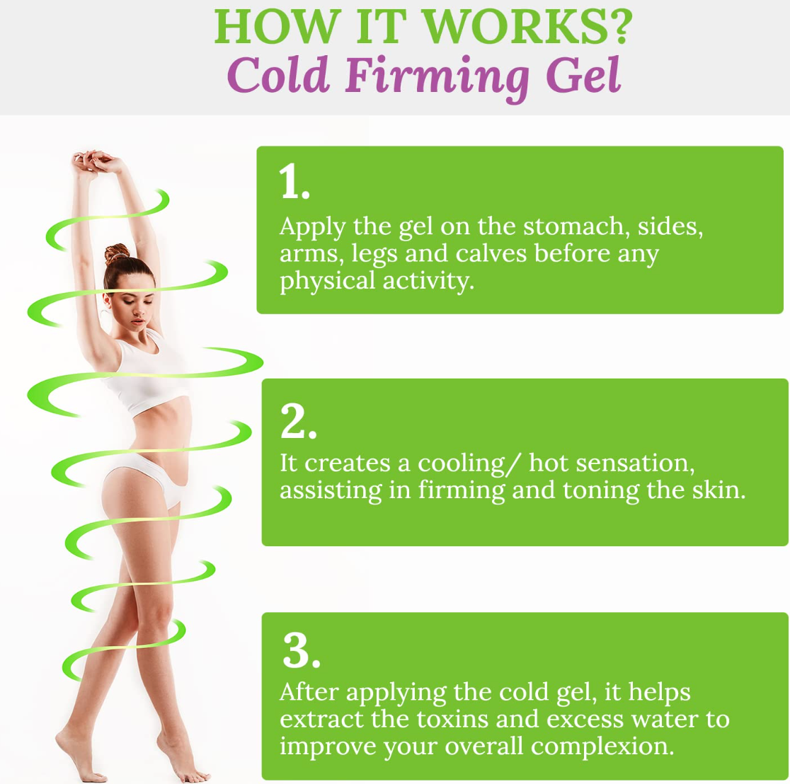 Brazilian Belle Cold Gel with Caffeine and Green Tea Extract - Improves Skin’s Texture, Hydrates, and Moisturizes - Cryo Gel (1 Jar)