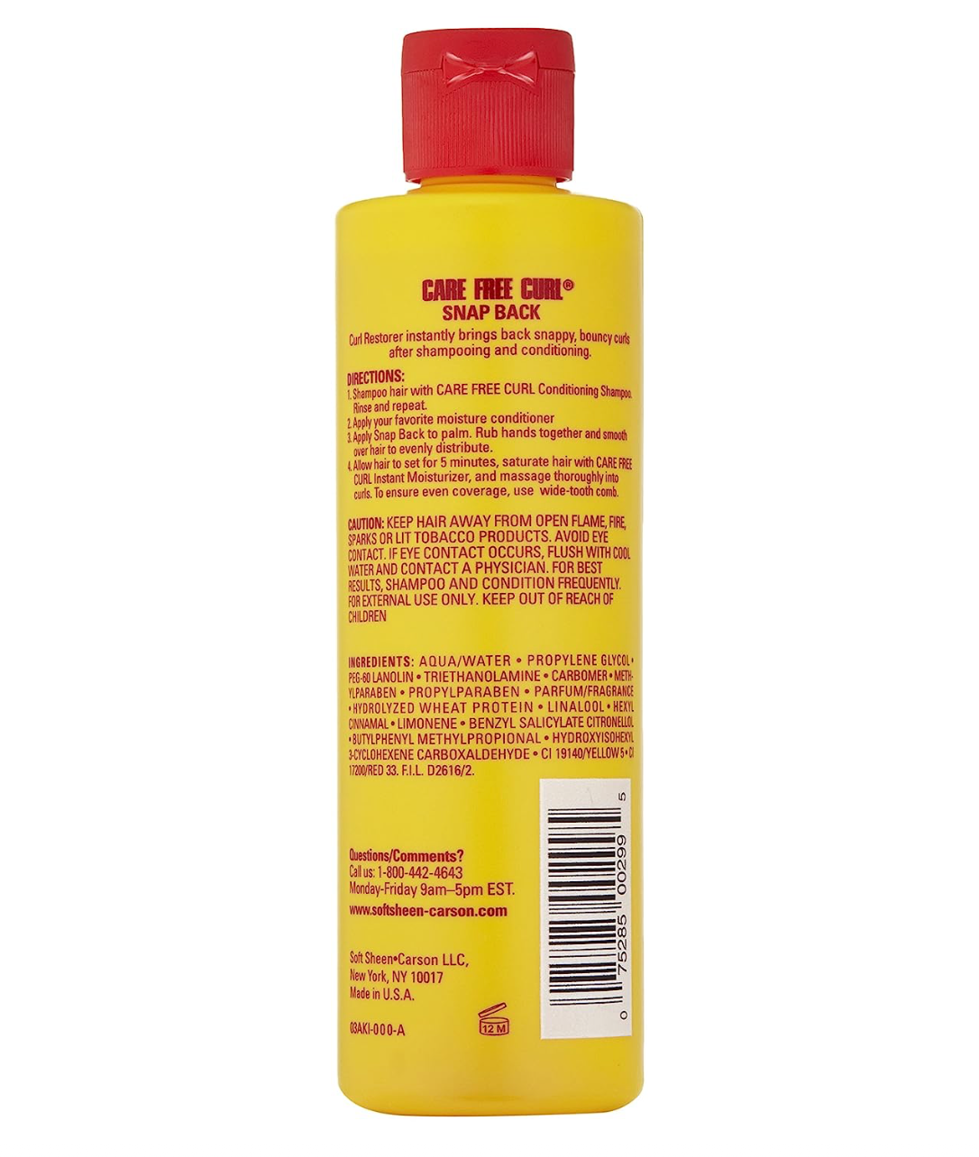 Softsheen-Carson Care Free Curl Snap Back Curl Restorer, 8 Fl oz