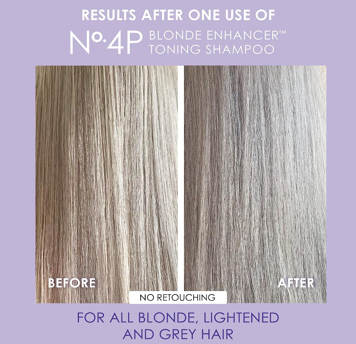 Olaplex No. 4P Blonde Enhancing Toning Shampoo, 8.5 Fl Oz