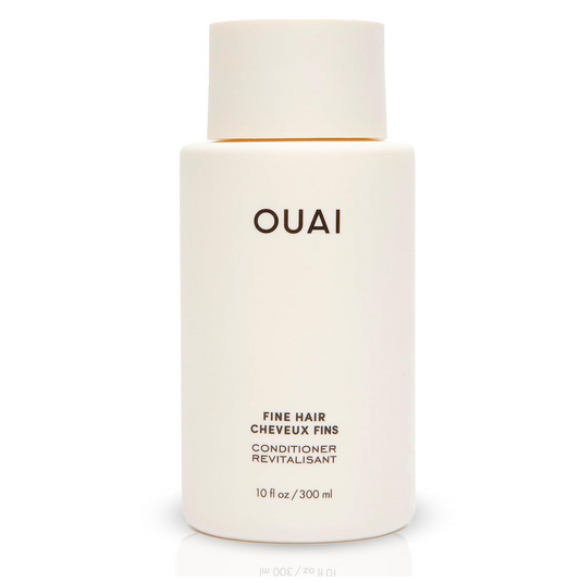 OUAI Fine Conditioner. This Lightweight Conditioner Gives Fine Hair Softness, Bounce and Volume. Made with Keratin and Biotin. Free from Parabens, Sulfates, and Phthalates (10 oz)
