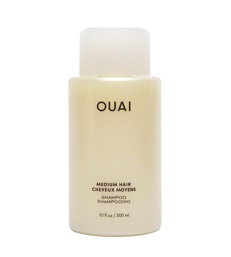OUAI Medium Shampoo. Super Hydrating Shampoo Nourishes with Babassu and Coconut Oils, Strengthens with Keratin and Adds Shine with Kumquat Extract. No Parabens, Sulfates or Phthalates. 10 oz